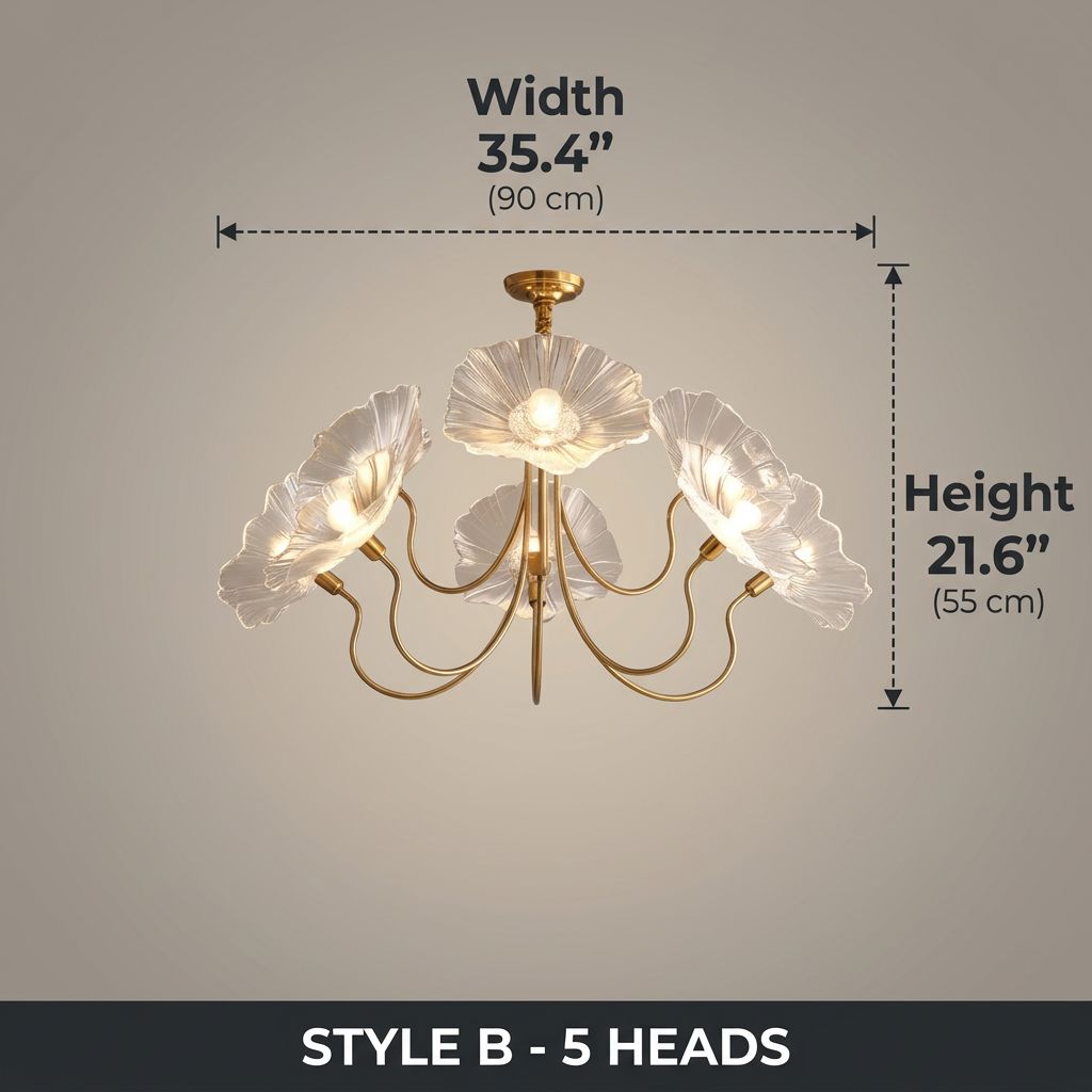 AMARY Style B 5-Head - Dimensions