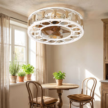 TALIA fan light in breakfast nook angled view
