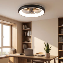 NERIA fan in home office angled view