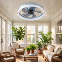 VIRENA fan in sunroom angled view