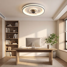 SWAY fan in home office angled view