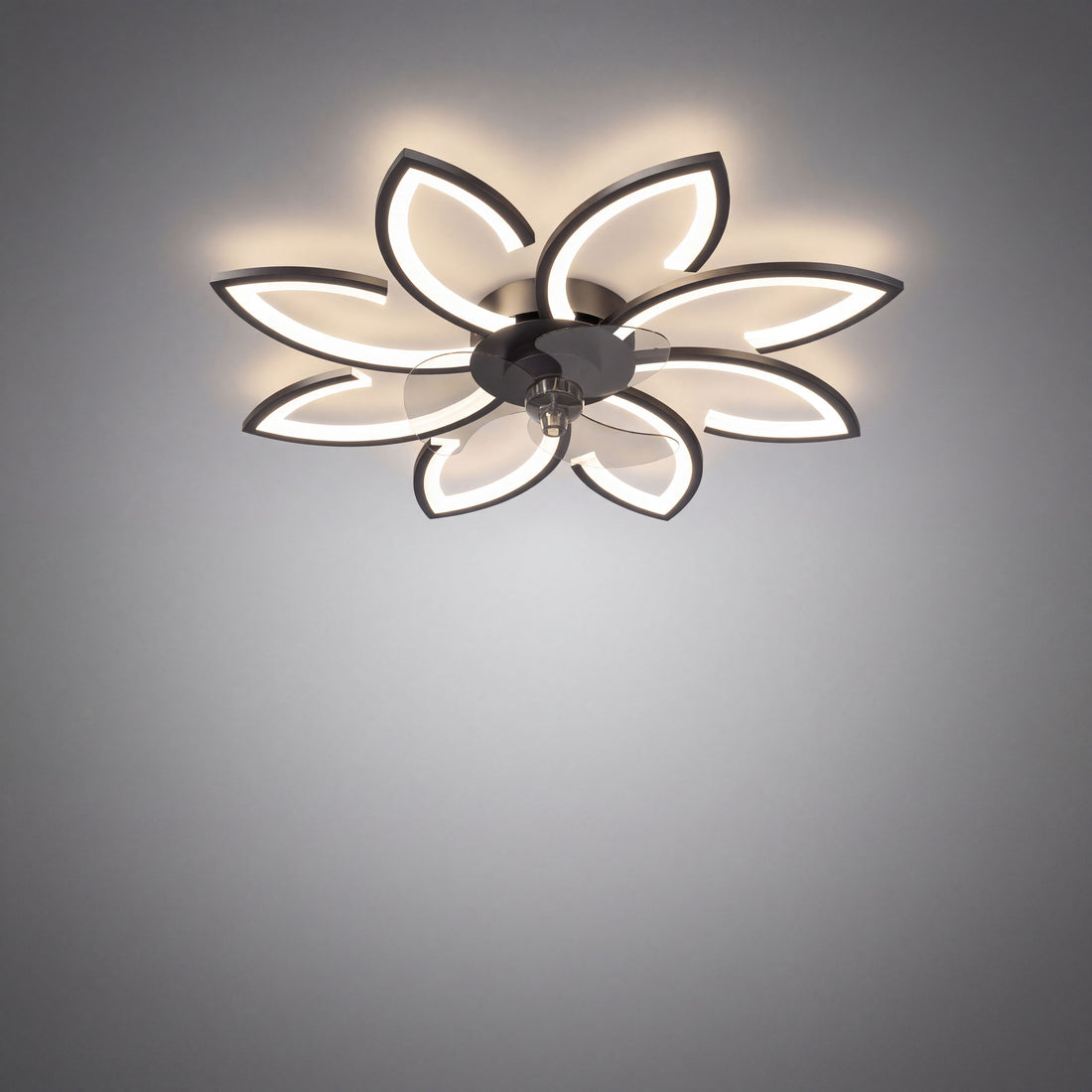 AERO ceiling fan hero product photo on grey studio background