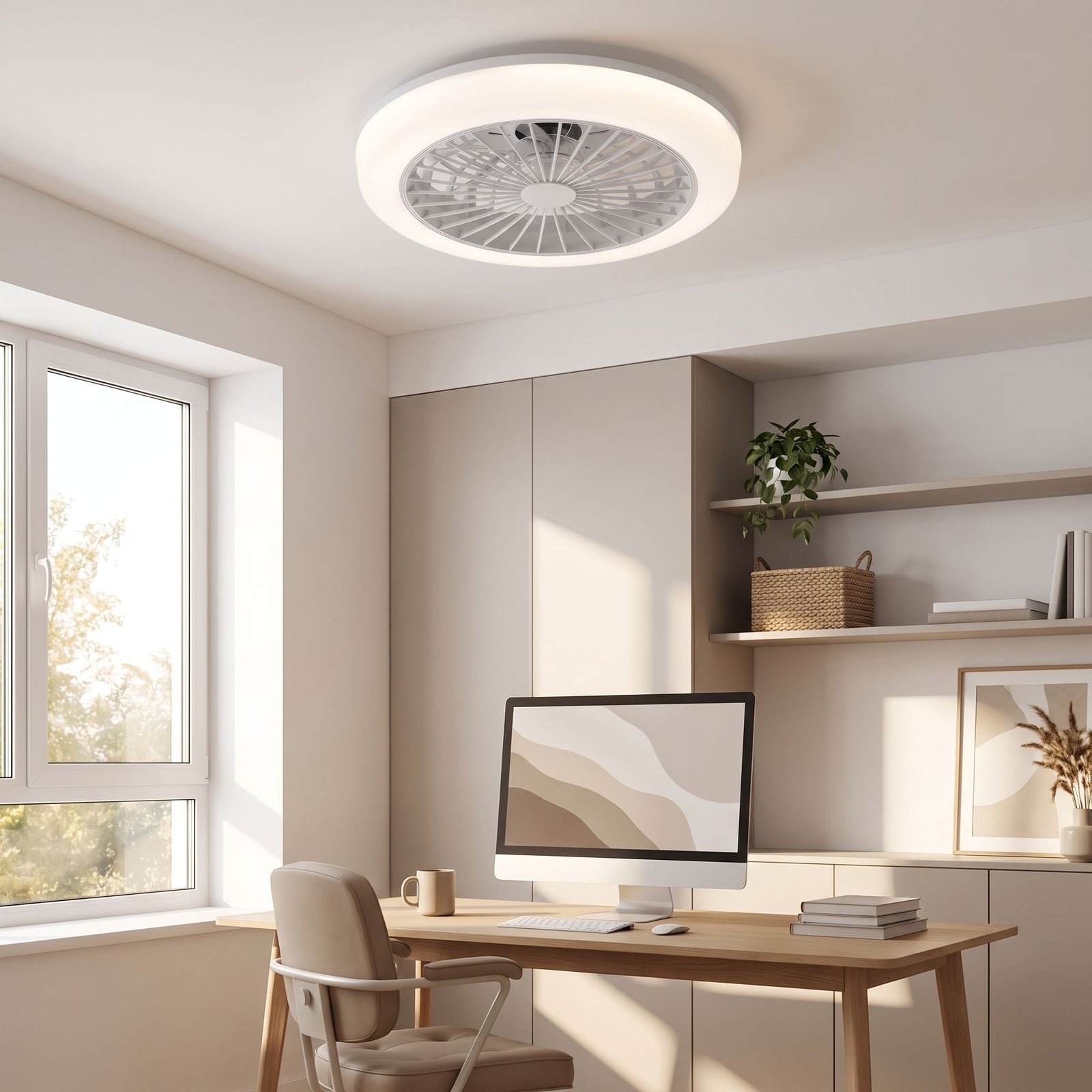 ARABEL fan in home office