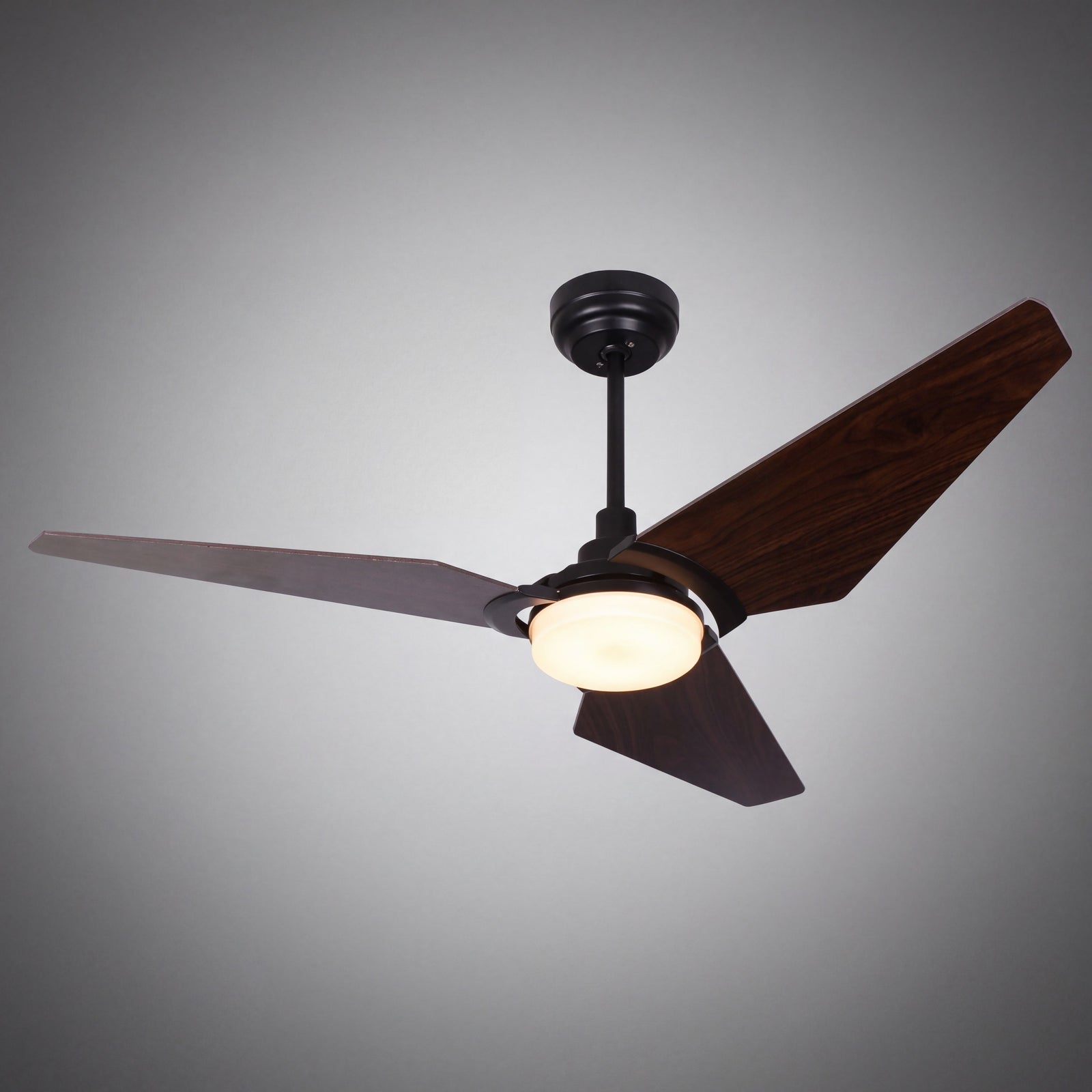 SAELIA ceiling fan hero product photo on grey studio background