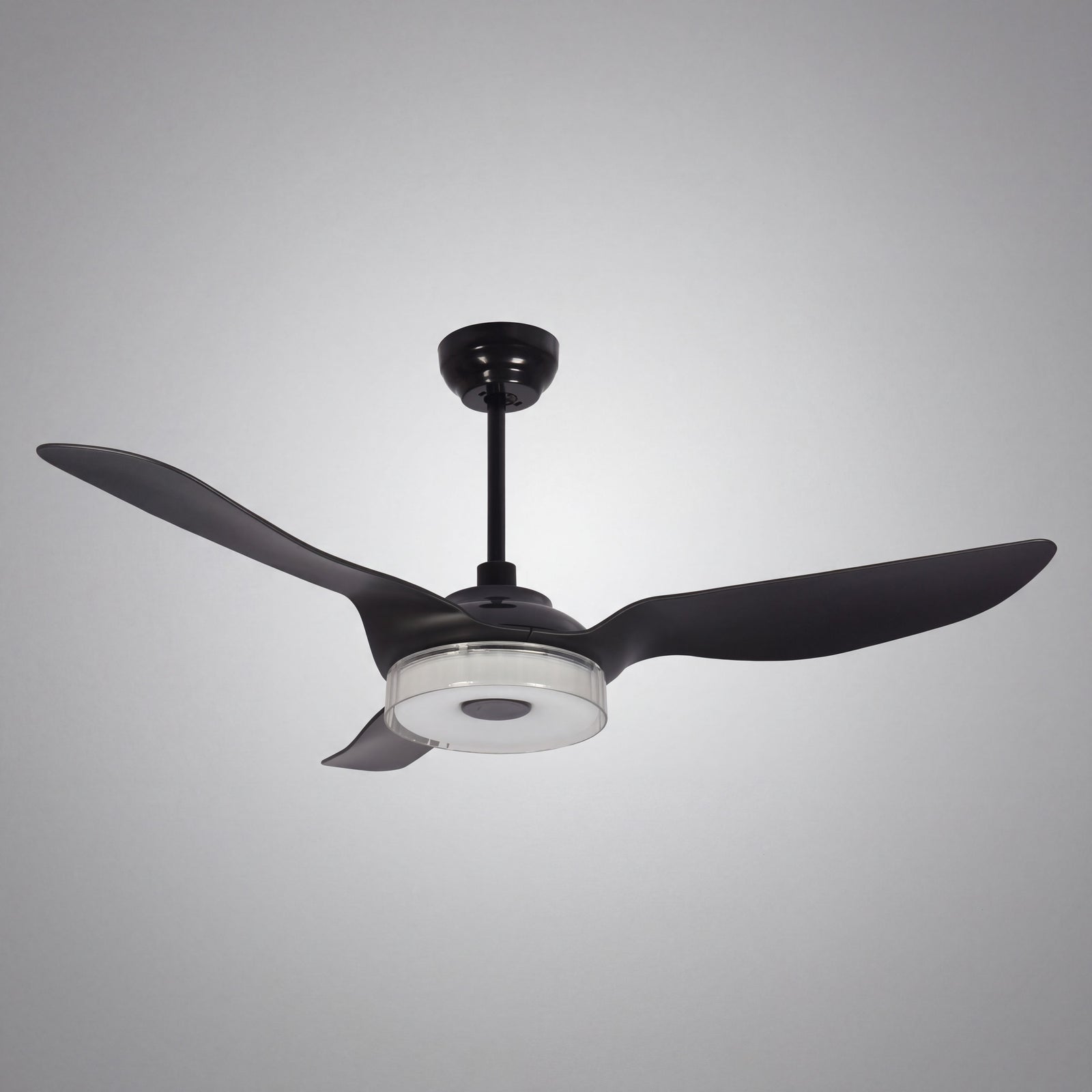 RIVELLE ceiling fan hero product photo on grey studio background