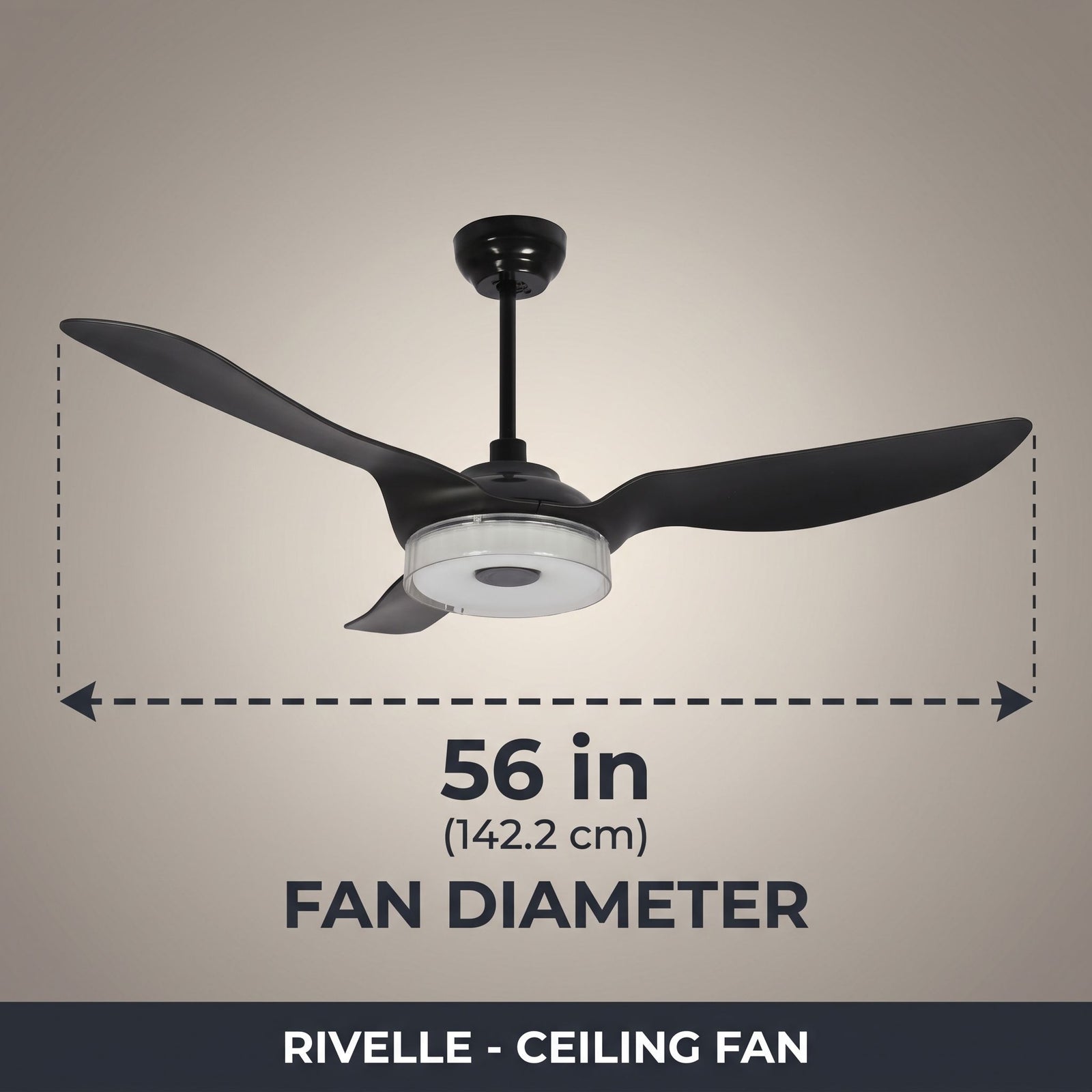 RIVELLE fan dimensions - 56in diameter