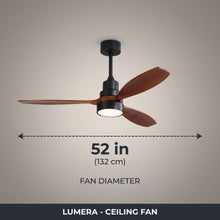 LUMERA fan dimensions - 52in diameter