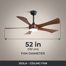 ISOLA fan dimensions - 52in diameter