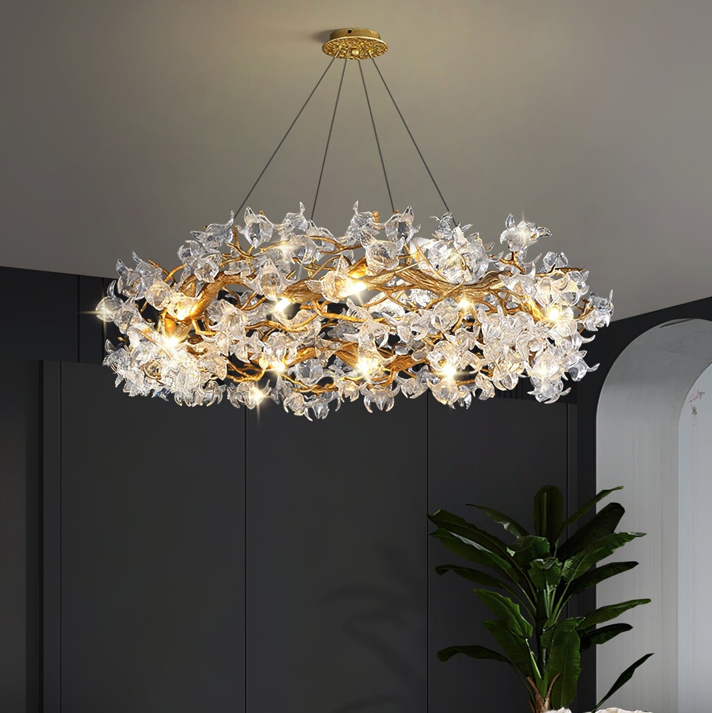 TIARA - ZENDUCE - 24"D x 14"H / Warm White (3000K)