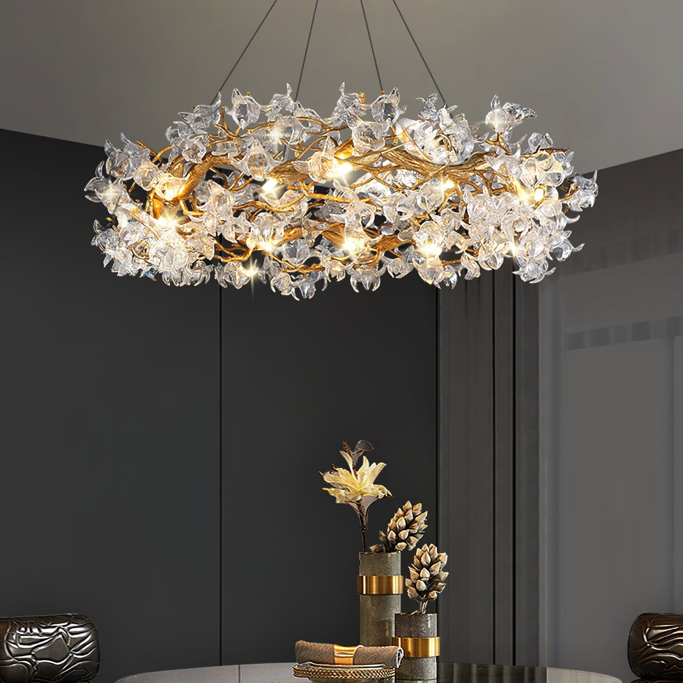 TIARA - ZENDUCE - 24"D x 14"H / Warm White (3000K)