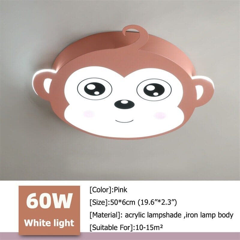 Kids Monkey Ceiling Light | Kids Room Decor Lights