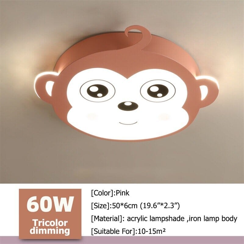 Kids Monkey Ceiling Light | Kids Room Decor Lights