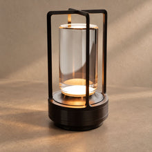 LANTERN lighting on a mushroom taupe background with natural shadows