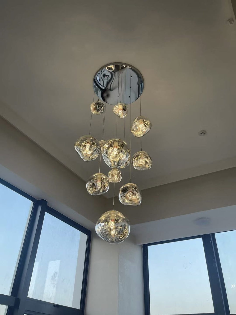 Lava pendant installation from Christine's customer review