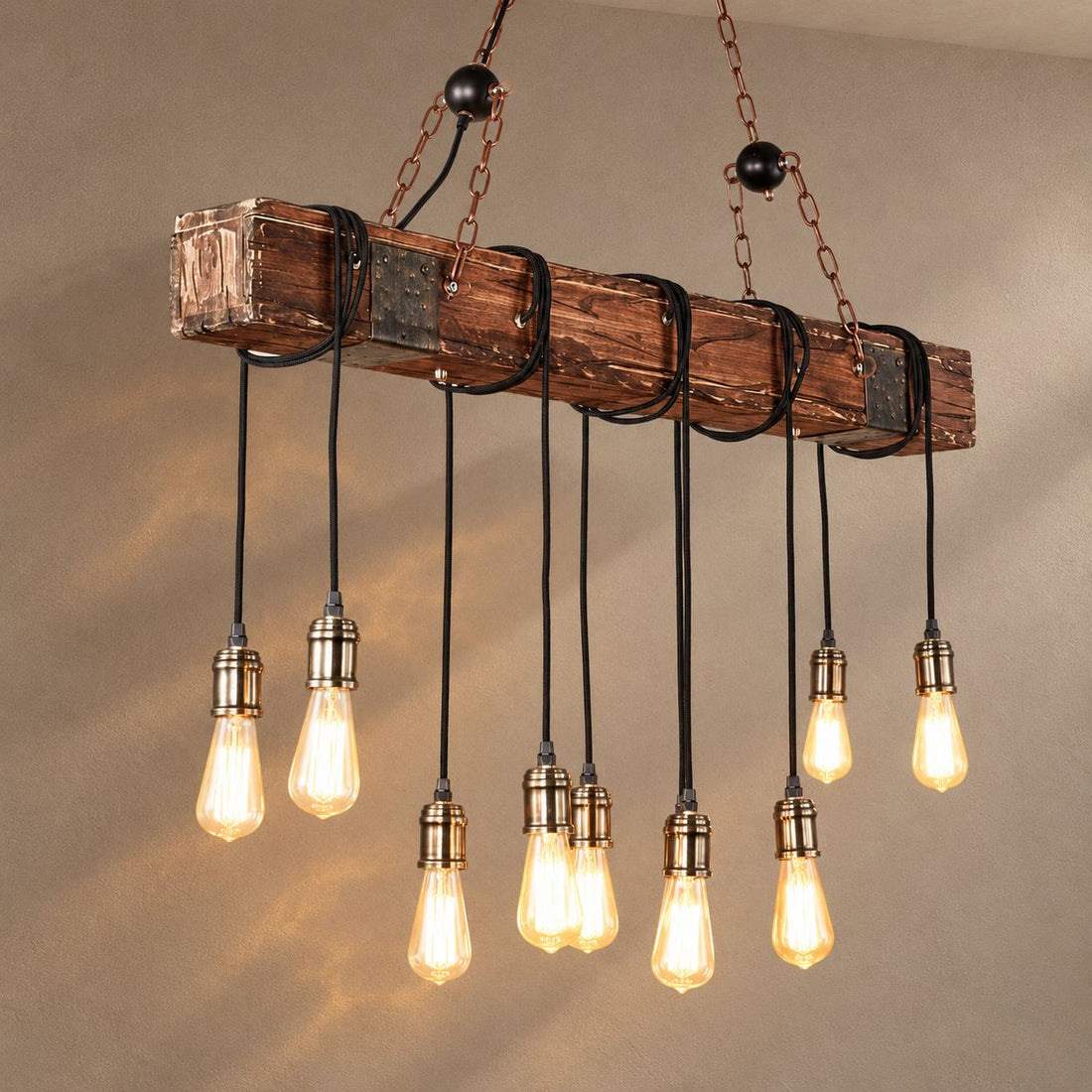 LOFT BAR on mushroom taupe background with natural shadows