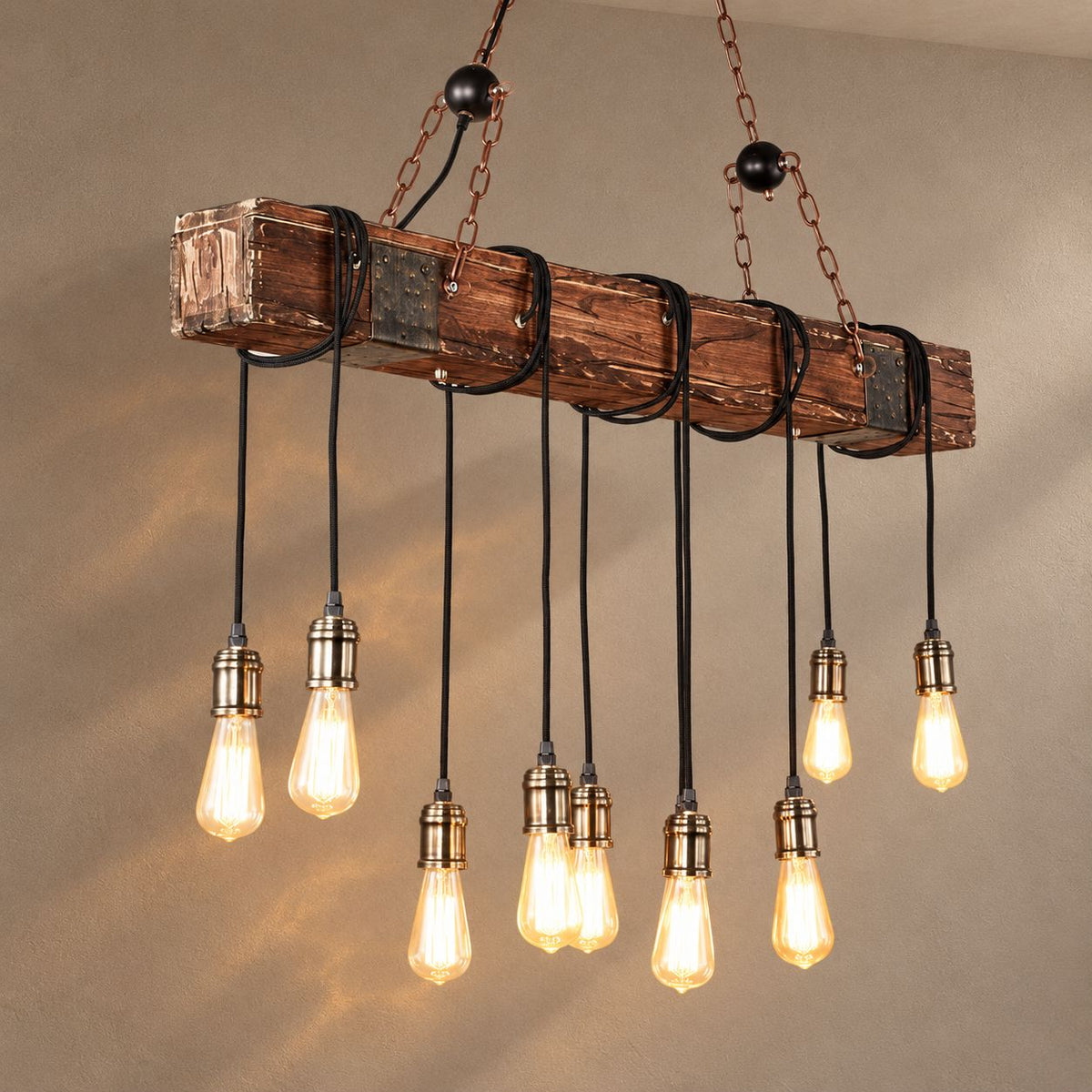 LOFT BAR on mushroom taupe background with natural shadows