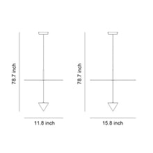 CONIA - Dimension drawing for the two disc diameter options
