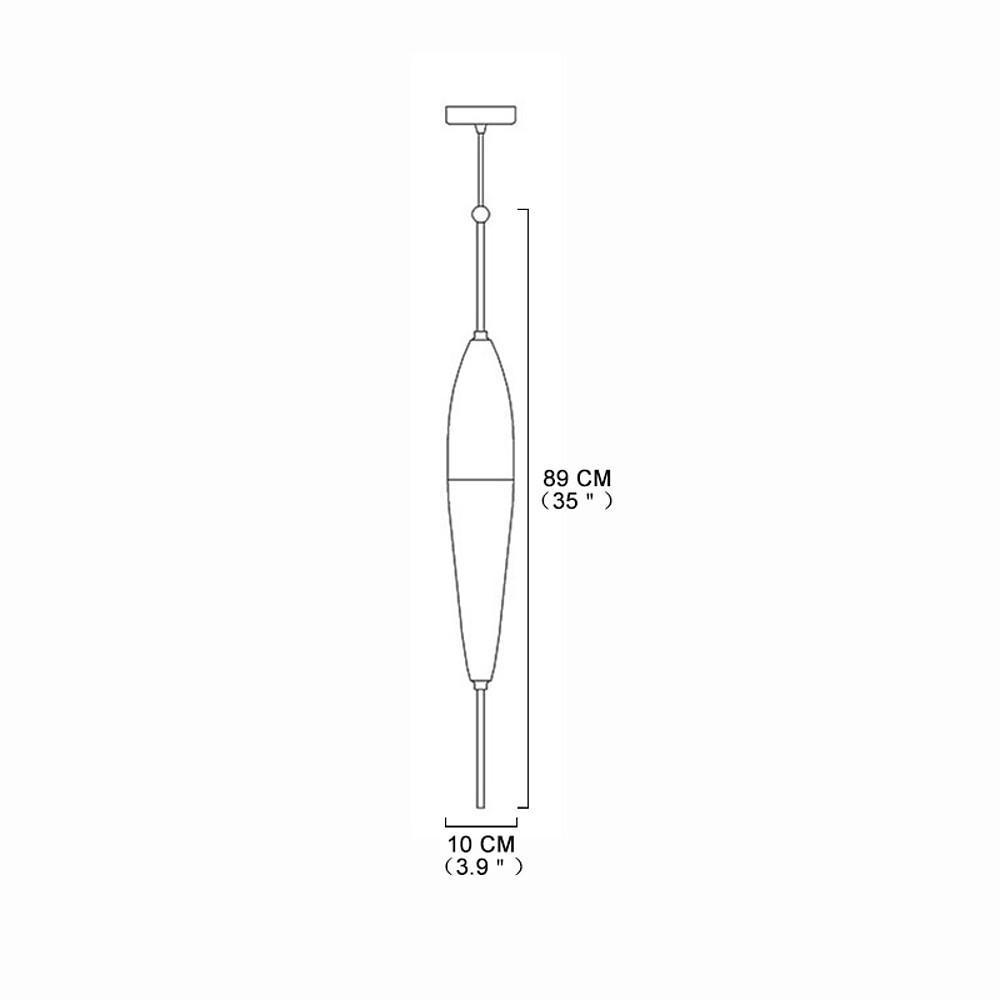 NERINA - A Spindle pendant dimension drawing
