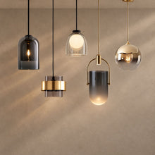 PIEDMONT lighting on a mushroom taupe background with natural shadows