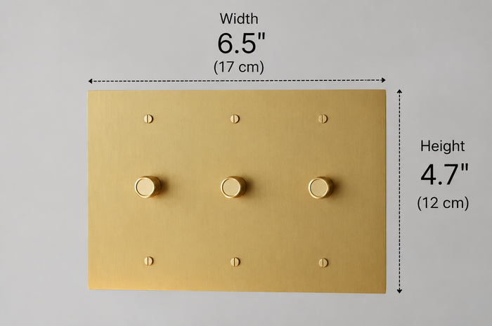 Brass Rotary Light Switch (Open Box)