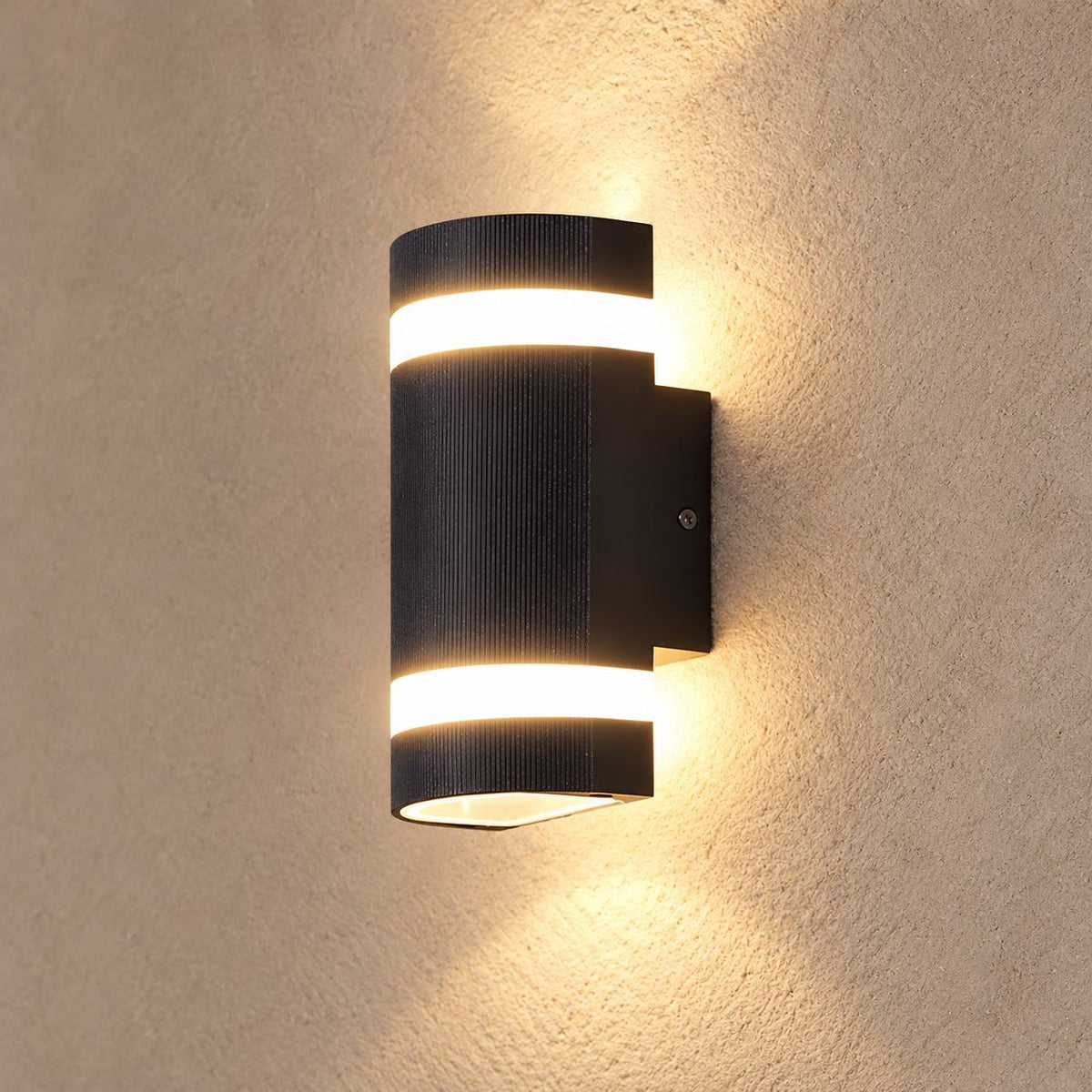 THE ADMIRAL lighting on a mushroom taupe background with natural shadows