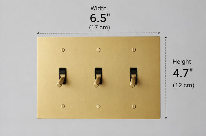 Brass Toggle Light Switch (Open Box)
