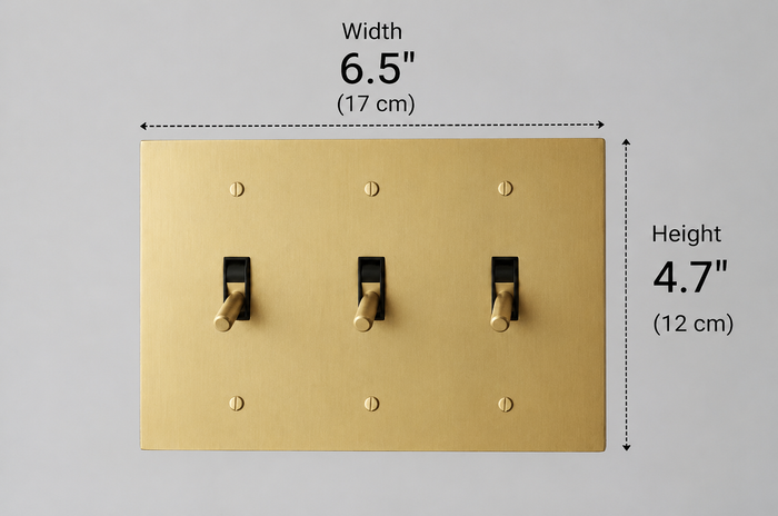 Brass Toggle Light Switch (Open Box)
