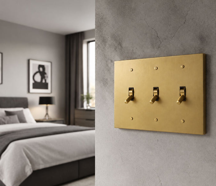 Brass Toggle Light Switch (Open Box)