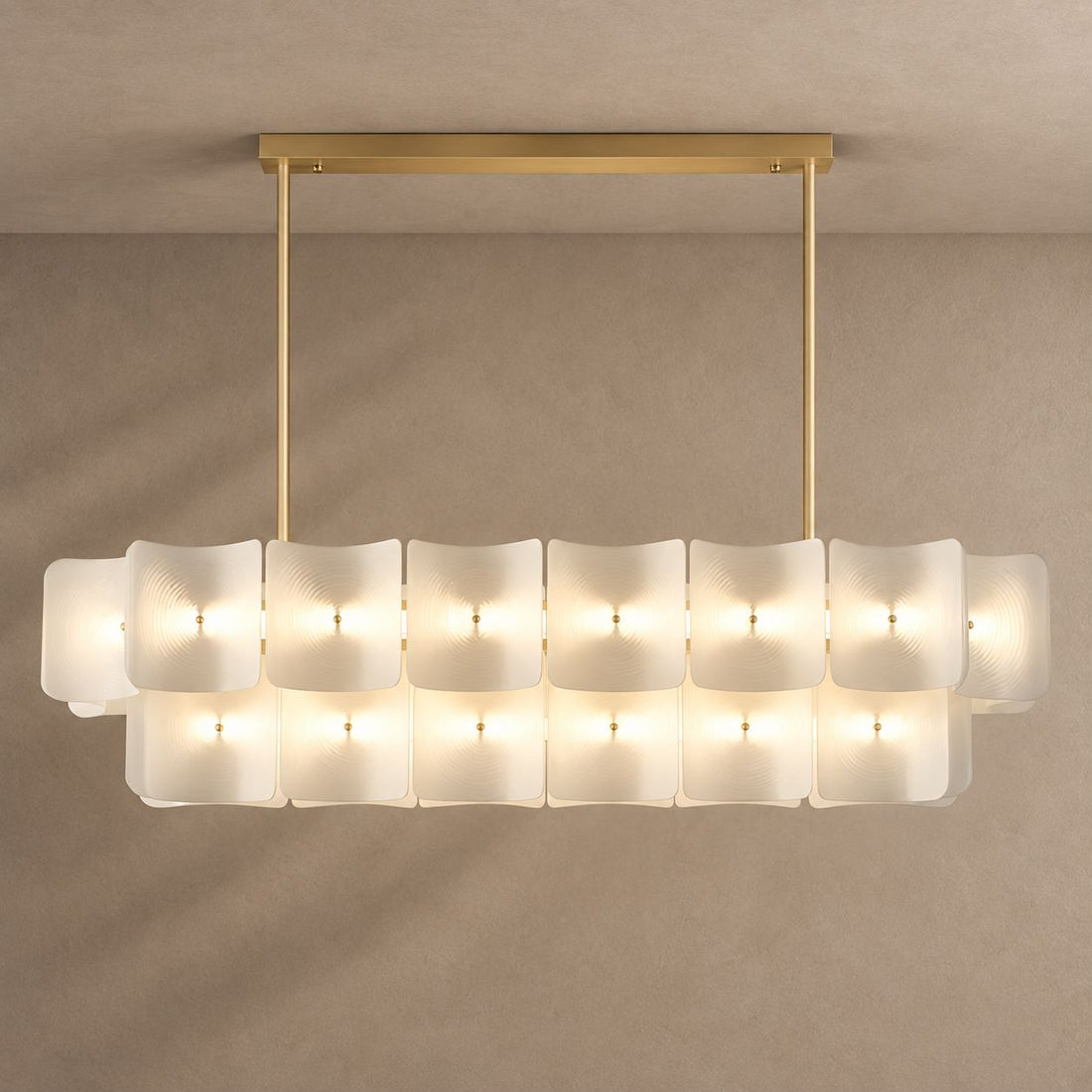 TUVI lighting on mushroom taupe with natural shadows