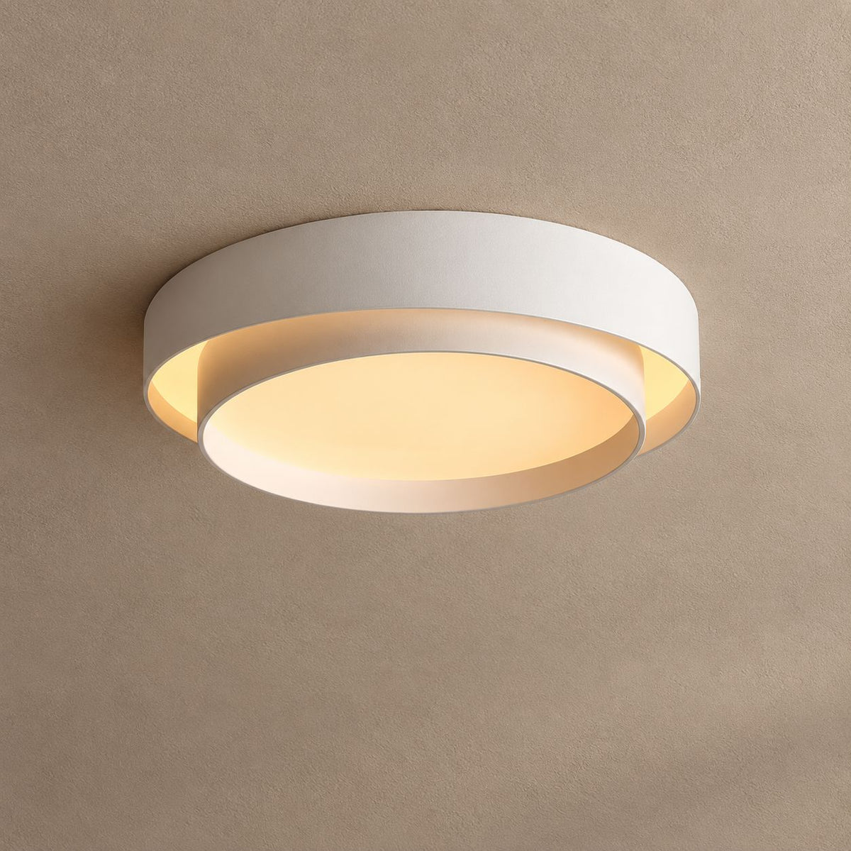 VESPA lighting on a mushroom taupe background with natural shadows