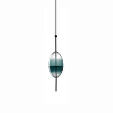 NERINA - E Oval blue-green gradient glass pendant product view
