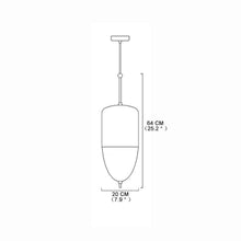 NERINA - D Capsule pendant dimension drawing