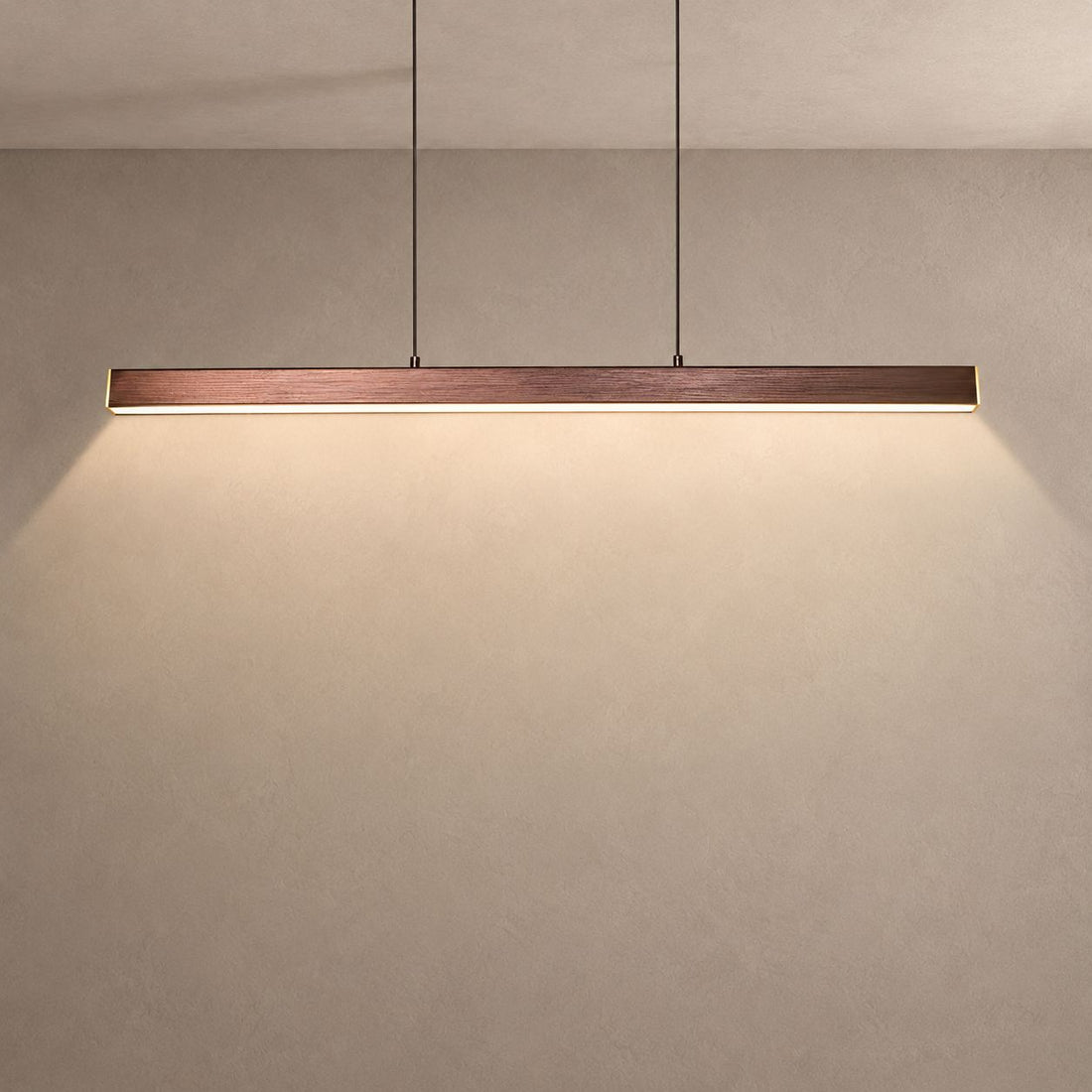 ZEN LINE lighting on mushroom taupe with natural shadows