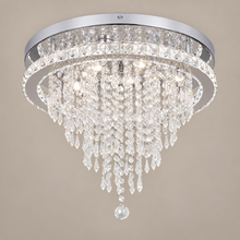 Waterdrop Cluster LED Chandelier – 50 cm on a mushroom taupe background