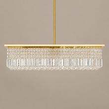 39.4 in Gold 8-Light Crystal Chandelier on a mushroom taupe background