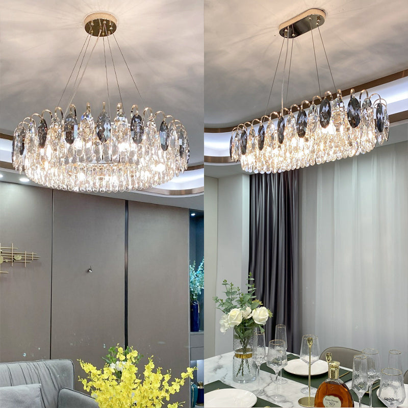 Modern LED Crystal Chandelier - Crysta - Illuminate Your Home