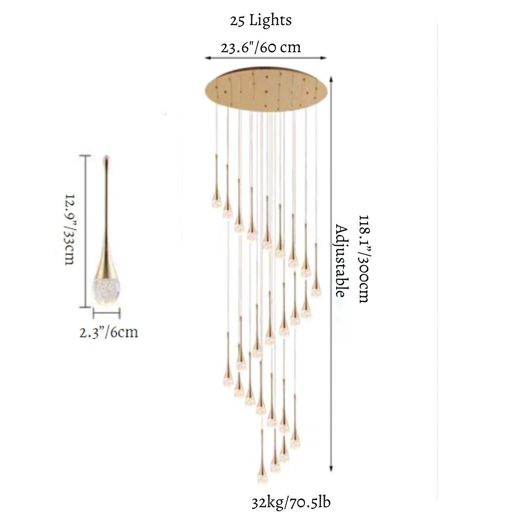 Radiance LED Crystal Chandelier - ZENDUCE - Luxurious Lighting