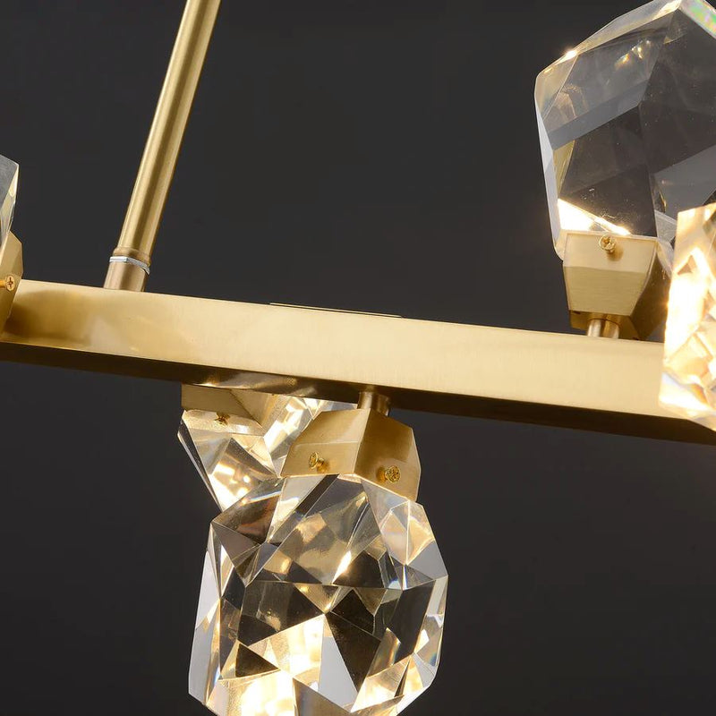 Luxurious Crystal Rocks LED Chandelier - ZENDUCE Lighting