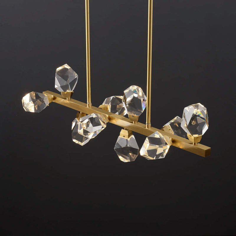 Stunning Crystal Rocks LED Chandelier - ZENDUCE Lighting