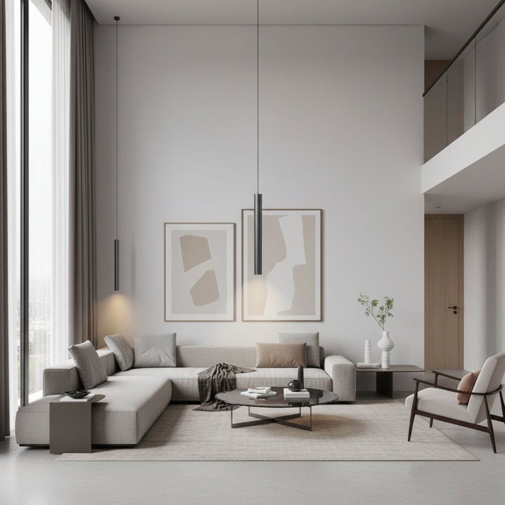 AERIS-Minimalist Cylindrical LED Downlight Pendant-ZENDUCE