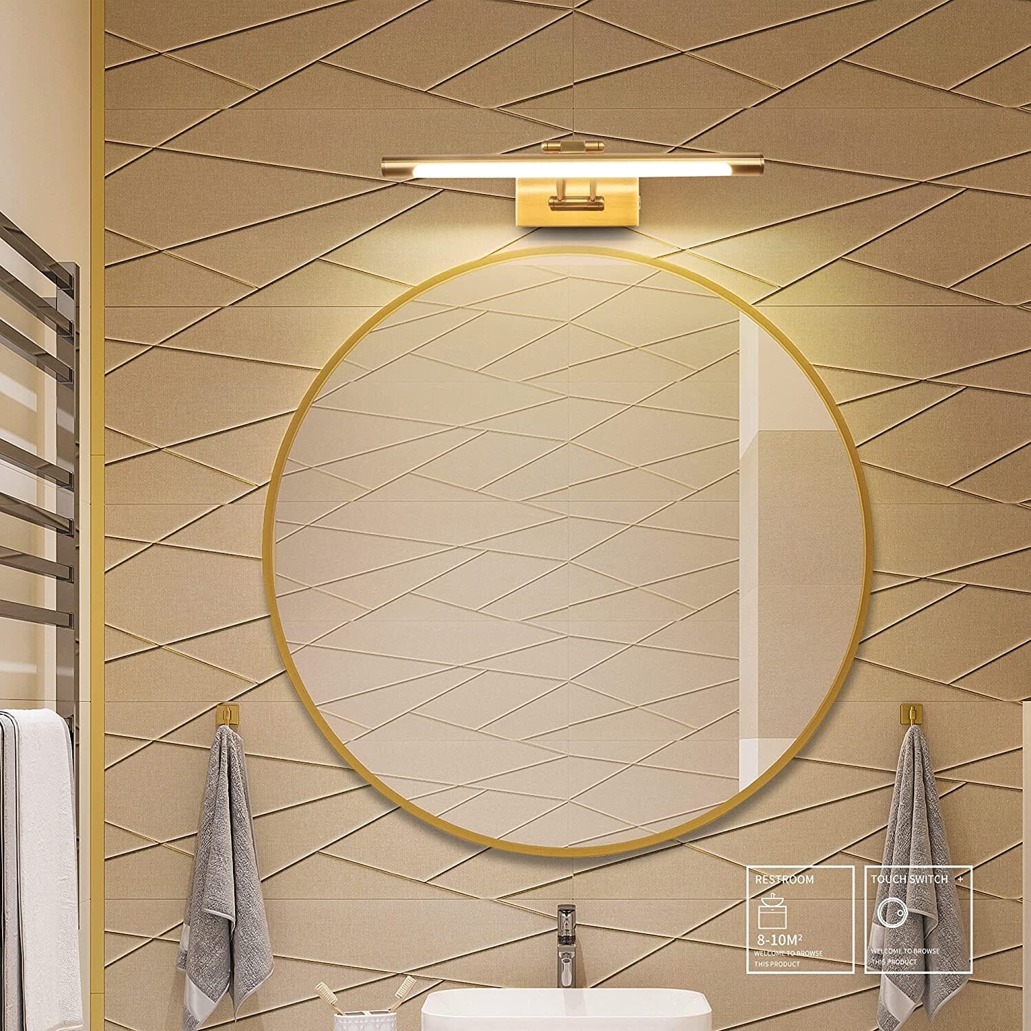 AKIA - ZENDUCE - 15.7" / 40cm - 9W / Gold / Warm White