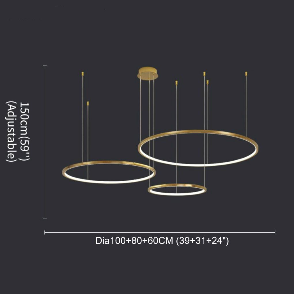 Coterie LED Gold Chandelier - Illuminate Your Decor