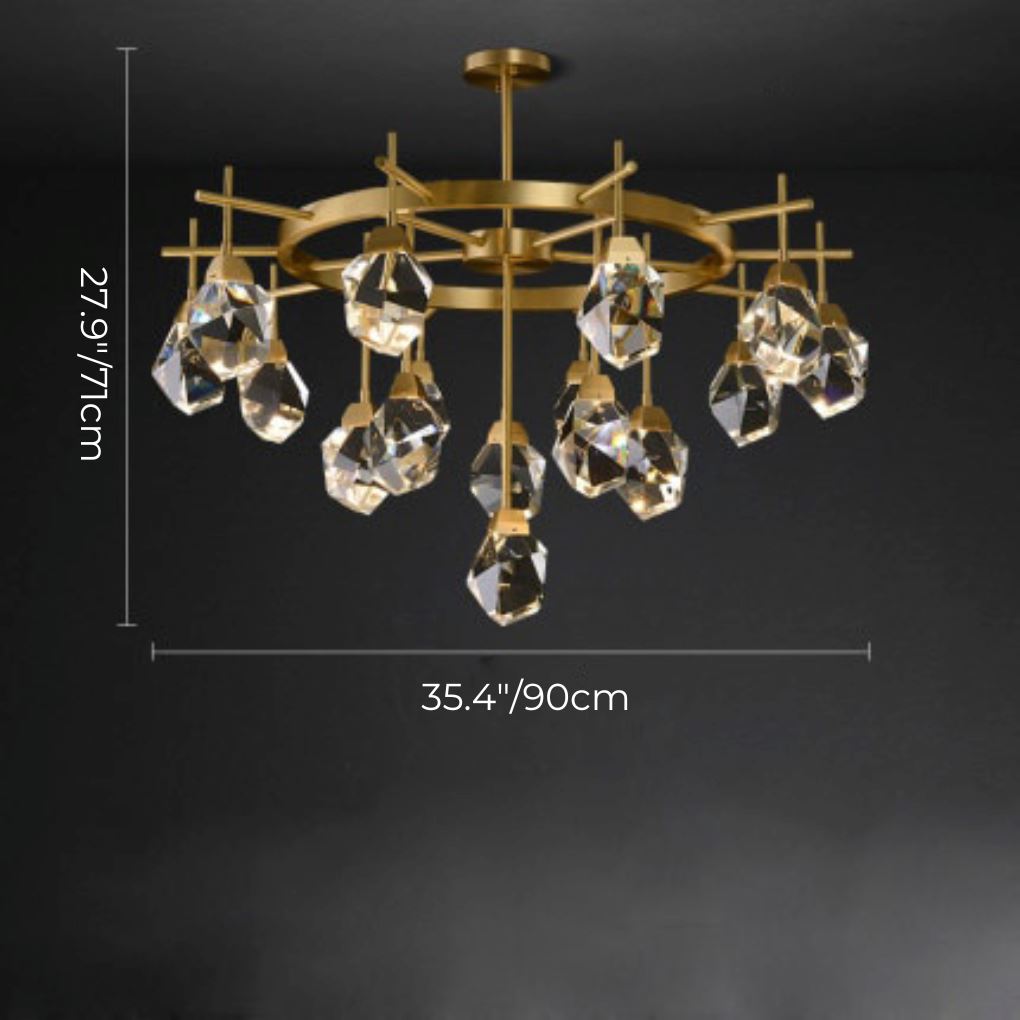 Crystal Rocks Chandelier - Illuminate Your Space