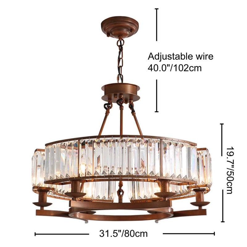 Illuminate Your Room with Round Crystal Chandelier