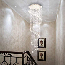 Spiral Raindrop Crystal Chandelier - Stylish Illumination