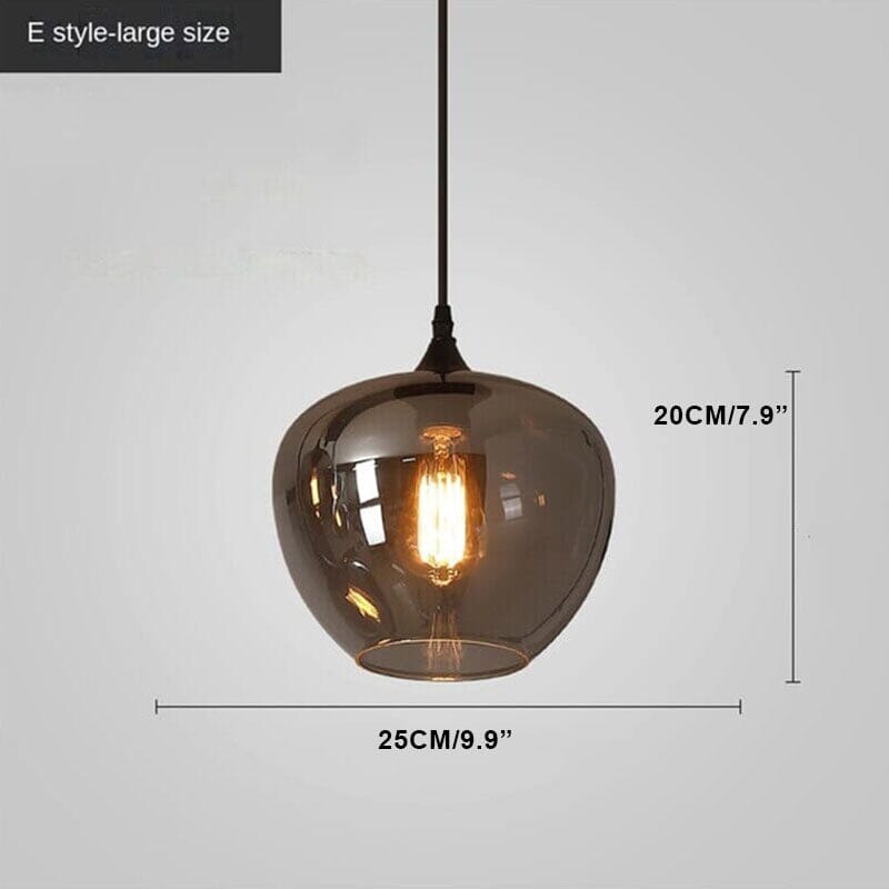 ELYSIA-Metal Glass LED Dimmable Pendant Light-ZENDUCE