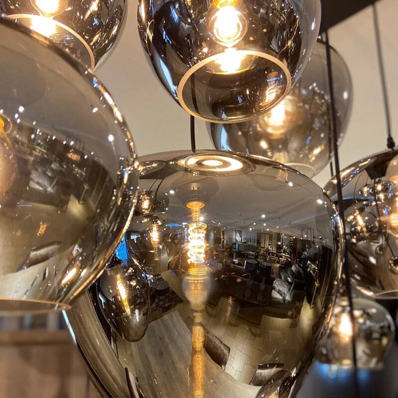 ELYSIA-Metal Glass LED Dimmable Pendant Light-ZENDUCE