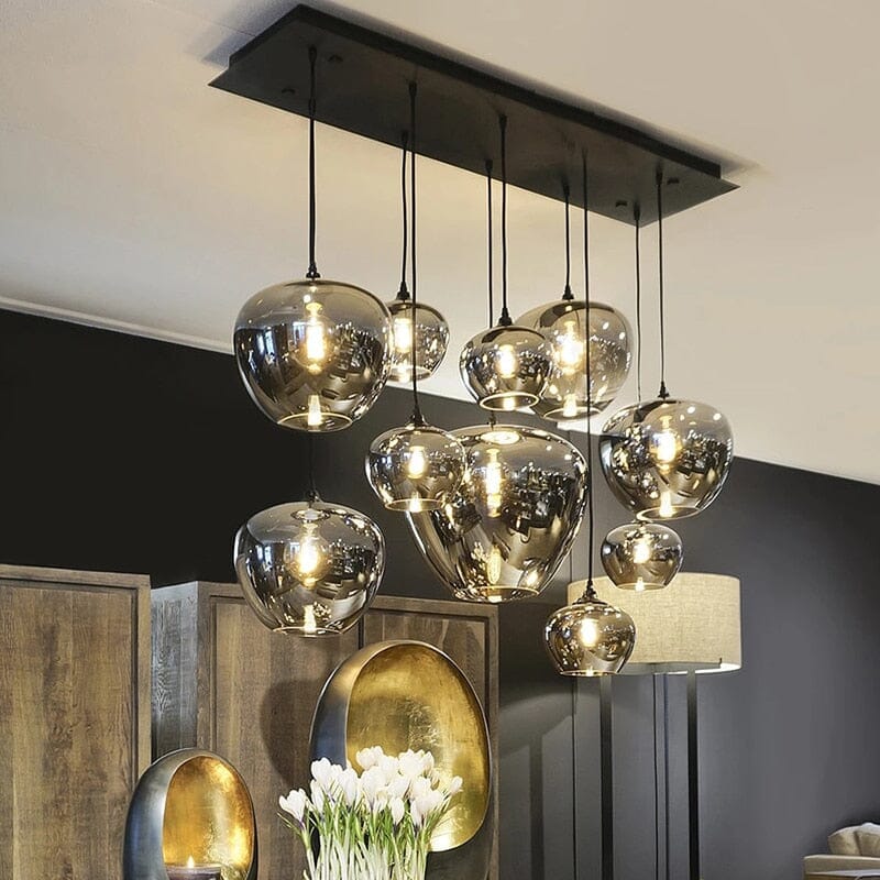 ELYSIA-Metal Glass LED Dimmable Pendant Light-ZENDUCE