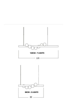 FLOS - ZENDUCE - Small Horizontal | 5 Balls / Warm White