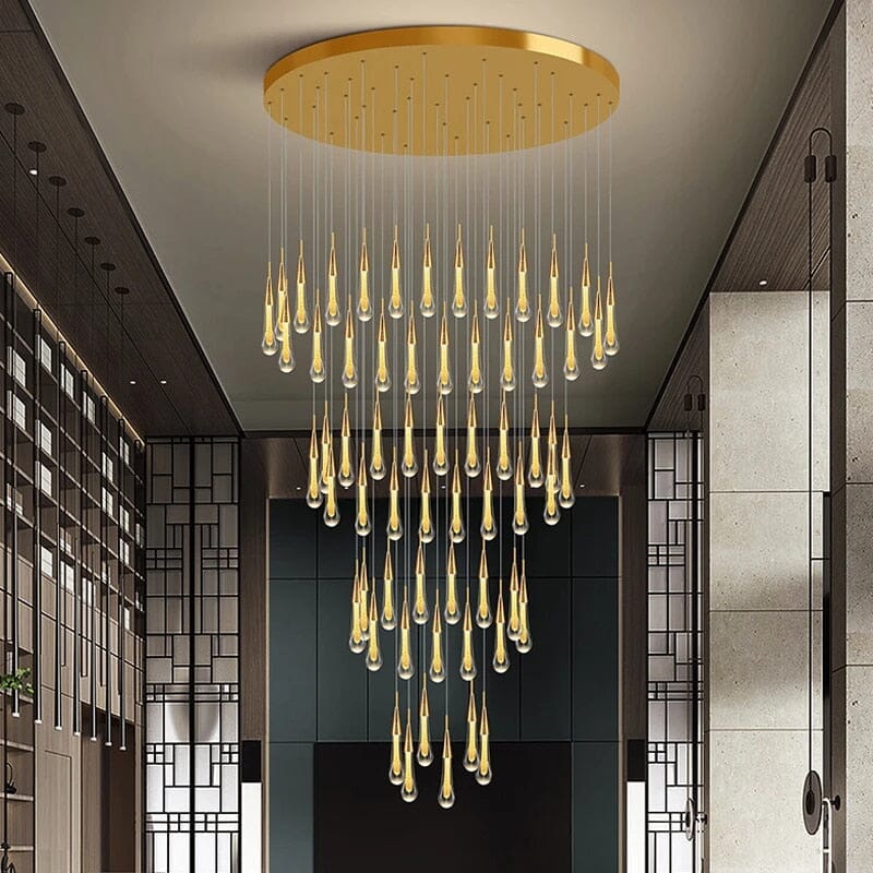 Rain Drops LED Dimmable Ceiling Chandelier - ZENDUCE - Contemporary Design